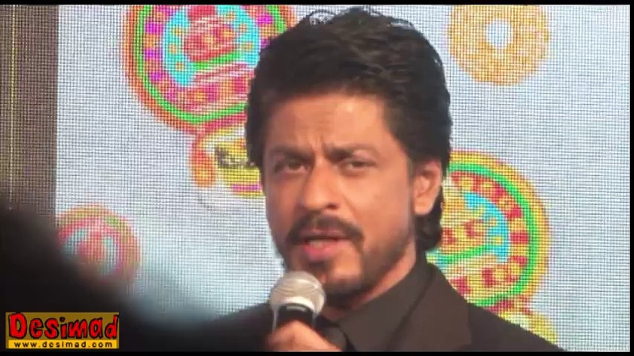 Shahrukh Khan Gets Angry at Chennai Express Music Launch