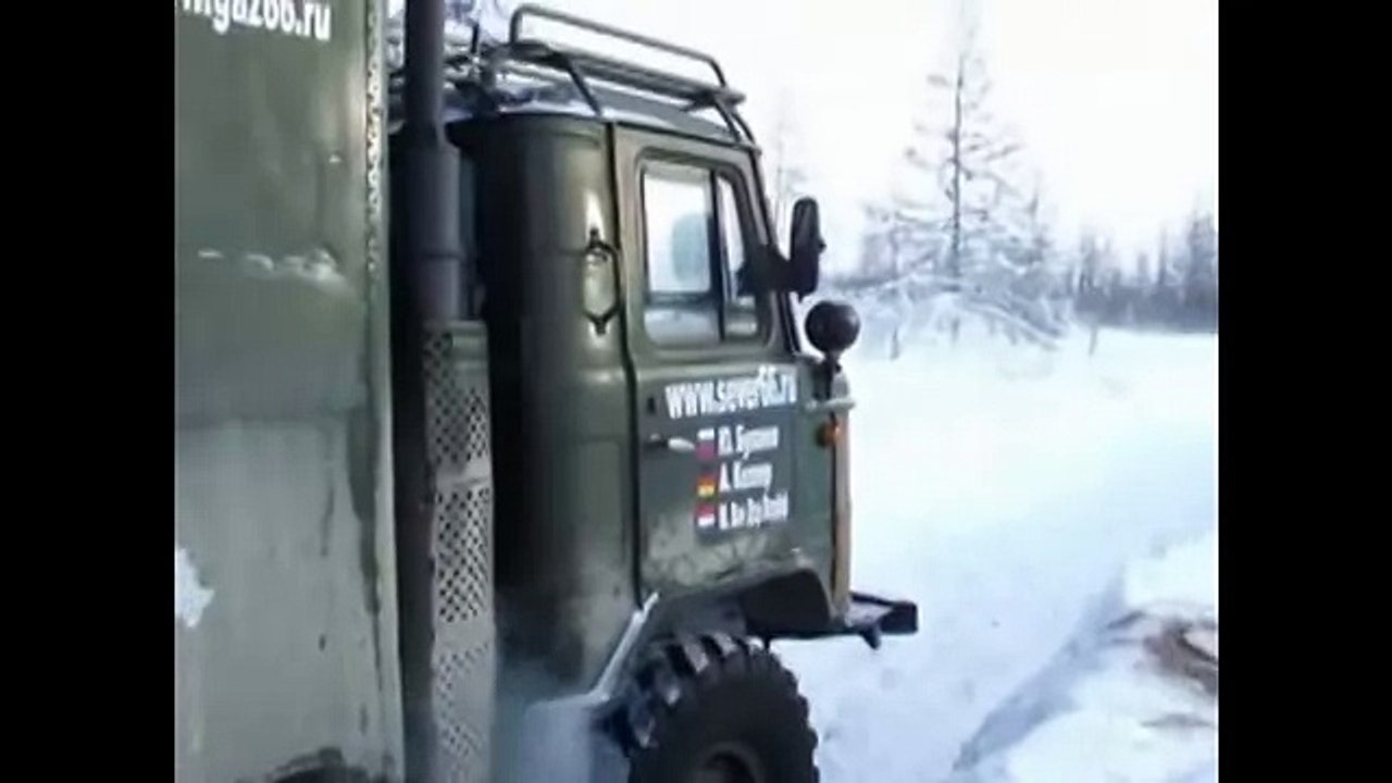 Off-road Extreme Army Trucks in Siberia URAL GAZ-66 Kamaz