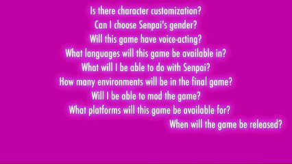 Information for Newcomers to Yandere Simulator