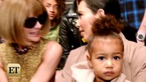 Kanye West & North West at Fashion Show