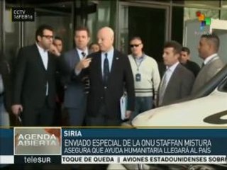 De Mistura dice que ONU ayuda a Siria no por la presión internacional