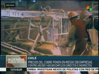 En riesgo de cerrar 200 mineras chilenas por caída en precio del metal