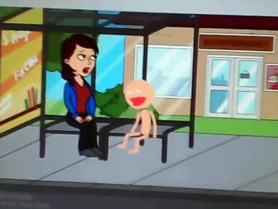 Caillou goes naked and gets grounded