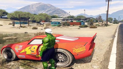 HULK de Marvel Comics et FLASH McQUEEN de Disney Cars 2 | Hulk dessin animé en Francais