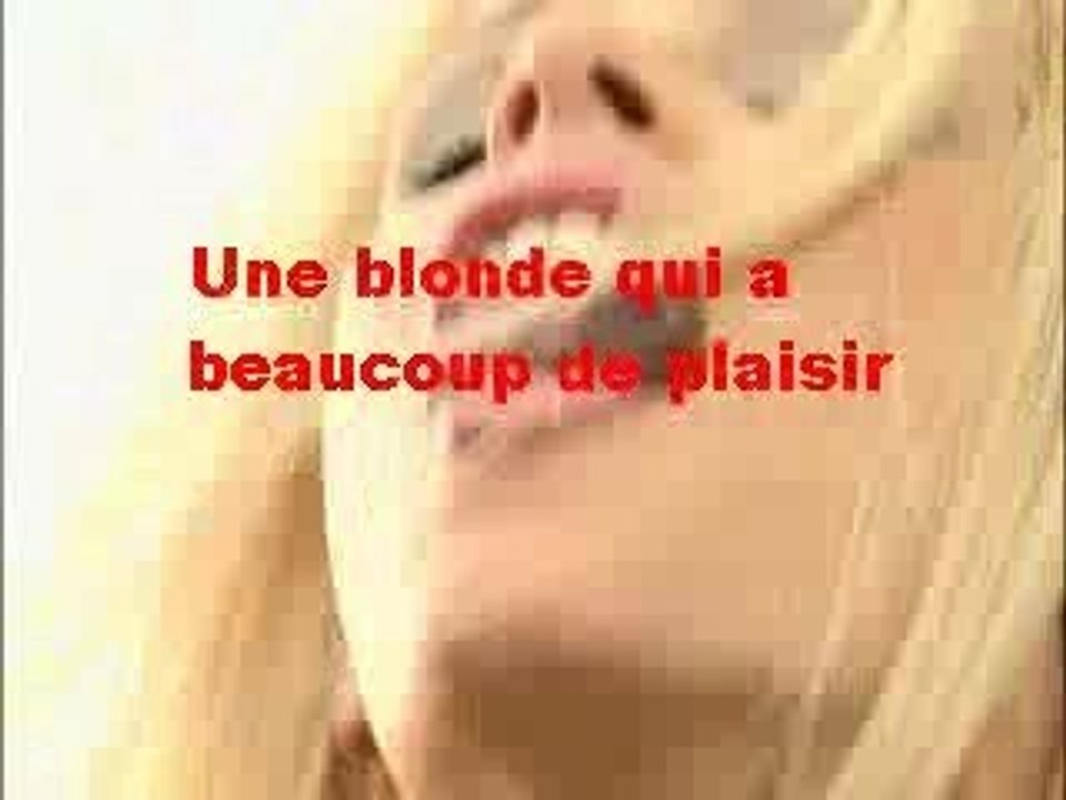 Blonde plaisir