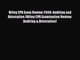 [PDF] Wiley CPA Exam Review 2008: Auditing and Attestation (Wiley CPA Examination Review: Auditing