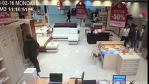 A female store employee quickly puts a stop to his master plan