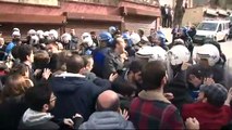 Carettepe'deki protestoya Ankara'da destek veren gruba polis müdahalesi