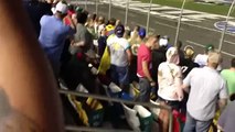 Dude Gets Smacked By Girlfriend For Throwing a Beer Onto The Rac