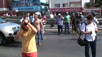 Avcılar üst geçit çöktü: Olay yerinden sıcak görüntüler