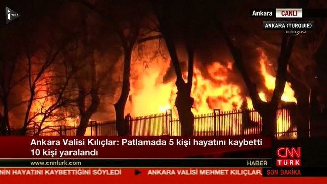 Turquie: un attentat à la voiture piégée fait au moins 5 morts à Ankara