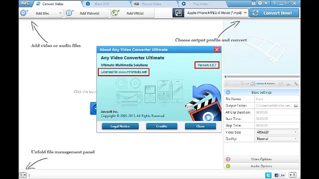 Any Video Converter Ultimate 5.8.7 Serial Key is Here !