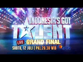 Don't Miss It! Indonesia's Got Talent Grand Final Night, July 12th - 8.30PM