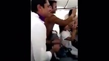 Air Hostesses celebration in plane after Peshawar Zalmi win over Karachi Kings - 19th PSL Match