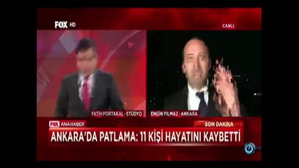 Ankarada canlı yayında ikici patlama