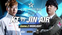 [H/L 2016.02.17] KT vs JIN AIR Game 2 - RO1 l 롯데 꼬깔콘 LoL Champions Korea Spring 2016