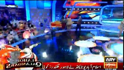 Rection of ARY News studio when ISB united won
