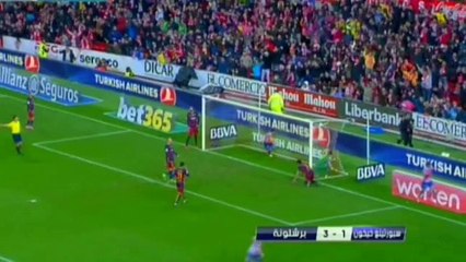 أهداف مباراة برشلونة وسبورتينج خيخون