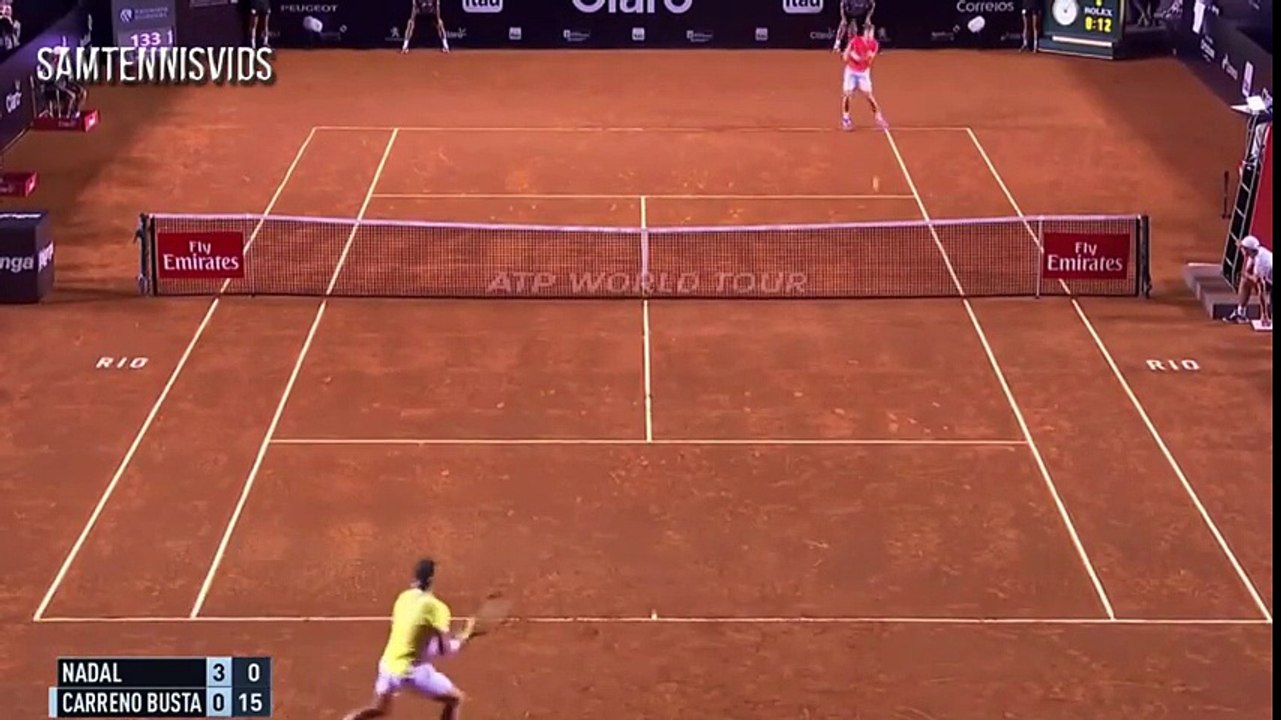 Rafael Nadal Vs Pablo Carreno Highlights Rio Open 2016 | 17-02-2016