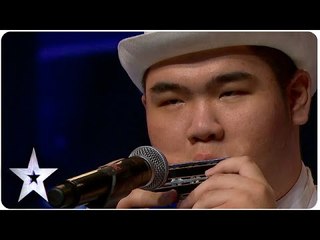 Oscar Chu Plays 8 Harmonicas | Asia’s Got Talent 2015 Ep 2