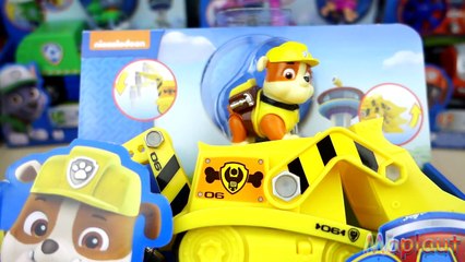 Щенячий патруль игрушка Крепыша с машинкой спасателя Бульдозер Paw Patrol Rubbles Diggin Bulldozer