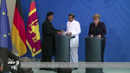 Réfugiés: Merkel appelle à une action "commune" des Européens