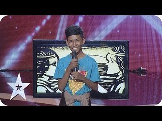 Sand Painter Boy - Bima Aditya - AUDITION - Indonesia's Got Talent