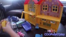 Peppa Pig TOY!! Peppa Pigs House Playset with Peppa, George, and Suzie!