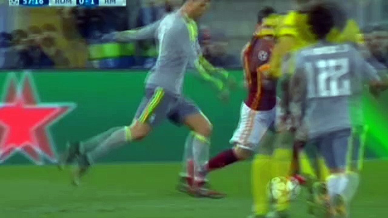 هدفا ريال مدريد في مرمى روما في دوري أبطال أوروبا