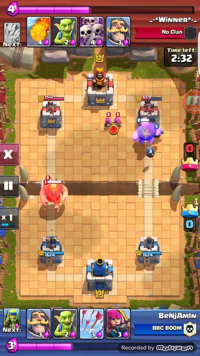 Clash Royal Last second Win