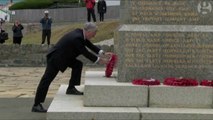Michael Fallon remembers fallen British soldiers in Falklands