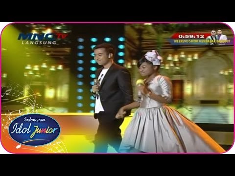 MARIA ft. VIDI ALDIANO - CINTA UNTUK MAMA (Kenny) - Spektakuler Show 10 - Indonesian Idol Junior