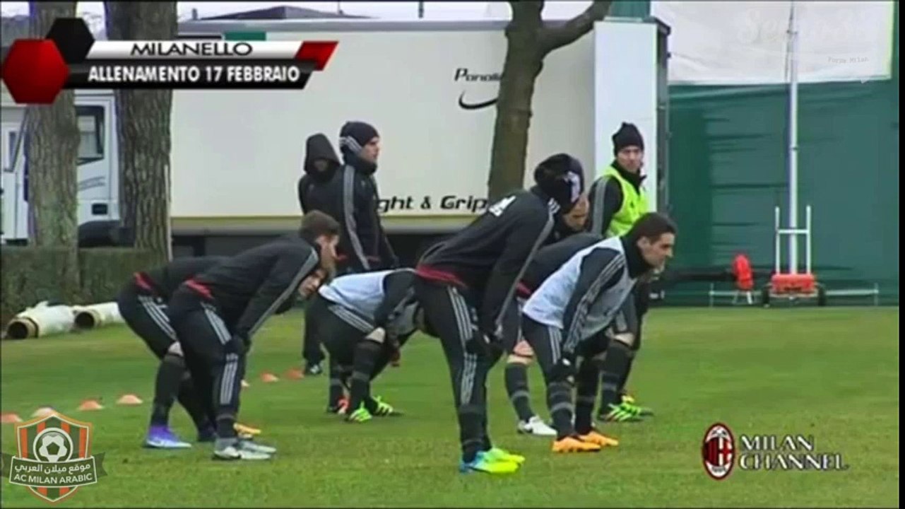 Milan training session 17.02.2016