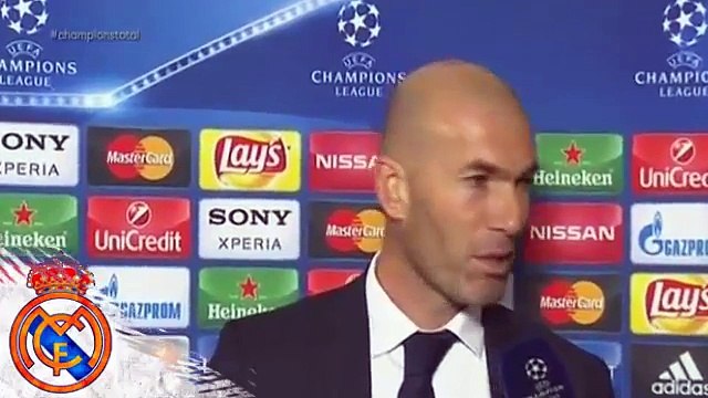 Zinedine Zidane Post-Match Interview - Roma vs Real Madrid 0-2 -