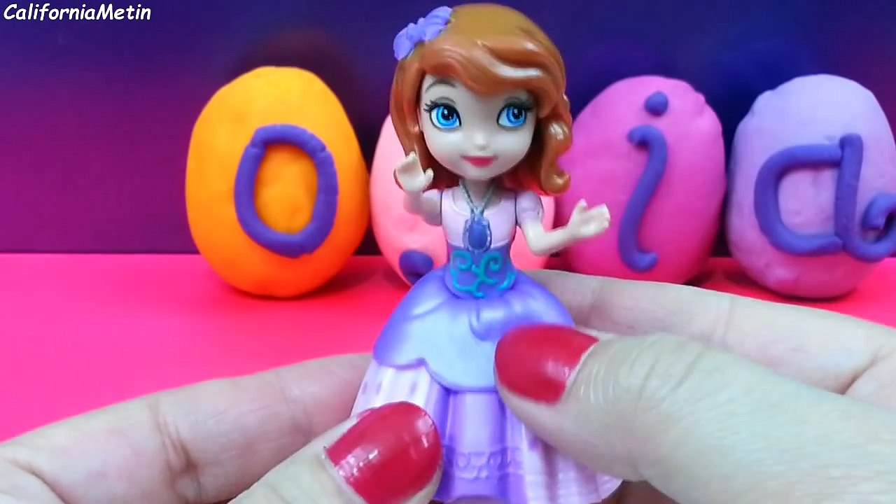 Play Doh Surprise Eggs SOFIA THE FIRST Disney Princess 3D Toys from ...