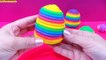 3 Play Doh Surprise Eggs Rainbow Frozen Glitzi Globes My Little Pony Toys