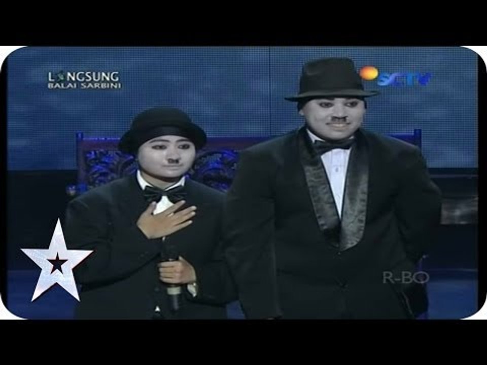 Two Charlie Chaplin with Funny Dancing - Swing Locker - SEMIFINAL 3 - Indonesia's Got Talent