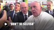 Pope Francis loses his cool after being tugged
