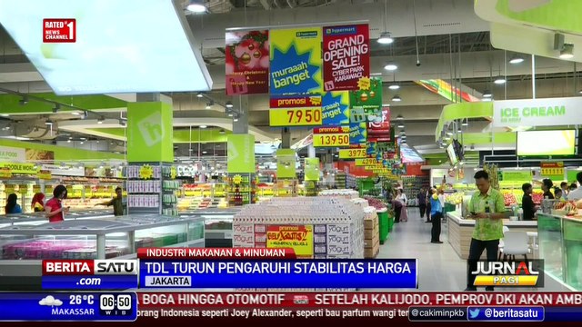 Penurunan TDL Pengaruhi Harga Makanan dan Minuman