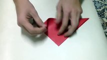 Faire un cœur en origami - Pliage amusant