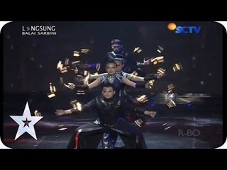 Combination of Fire & Traditional Dance by Flame  - SEMIFINAL 2 - Indonesia's Got Talent