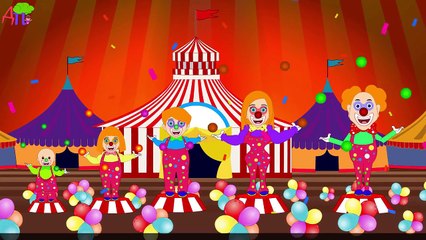Семья пальчиков - клоунов | Clown Finger Family in Russian