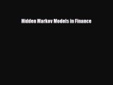 [PDF] Hidden Markov Models in Finance Download Full Ebook