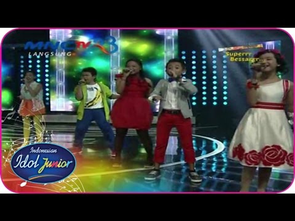 ALL JUNIORS ft. THE VIRGIN - BANG JALI (Denny Cagur) - Spektakuler Show 5 - Indonesian Idol Junior