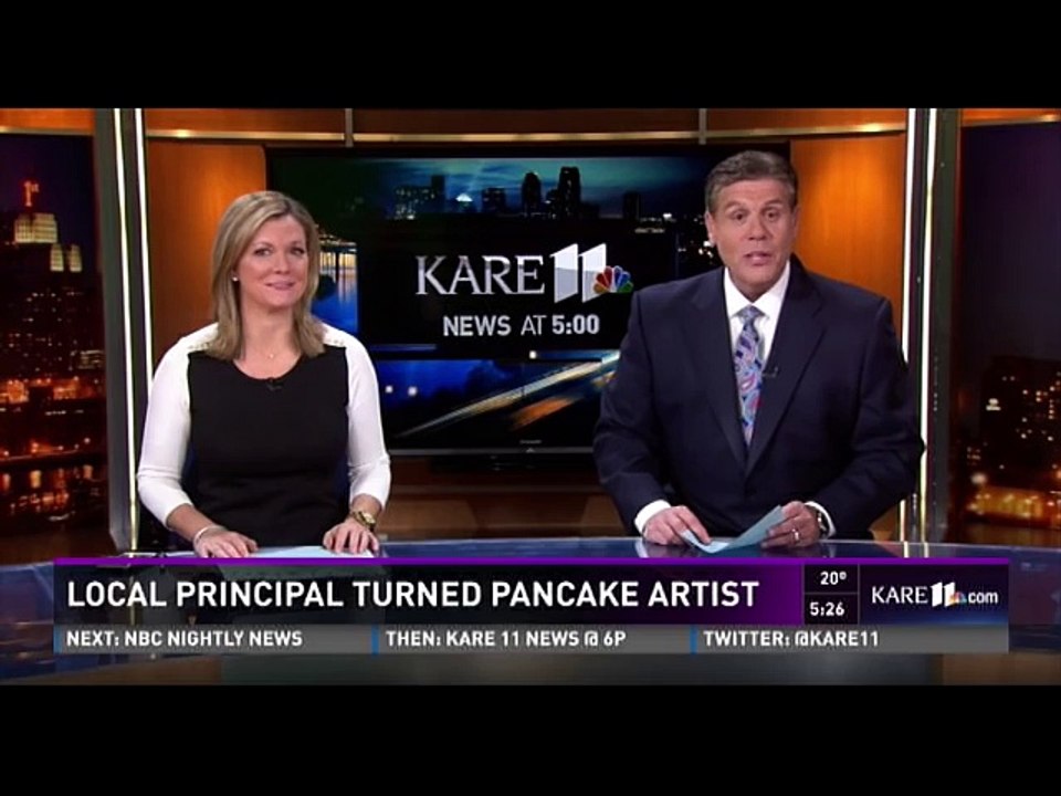 Pancake Art on NBC's KARE 11 News!
