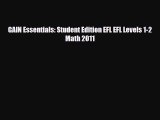 PDF GAIN Essentials: Student Edition EFL EFL Levels 1-2 Math 2011 Ebook