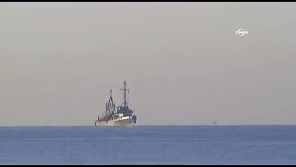 Arama çalışmalarına askeri gemiler de katıldı