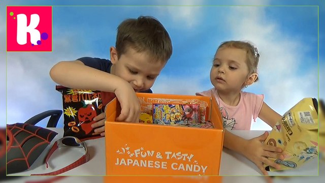 Посылка с японскими сладостями распаковка от Кати и Макса Tokyo Treat MailBox with Japanese Sweets unboxing