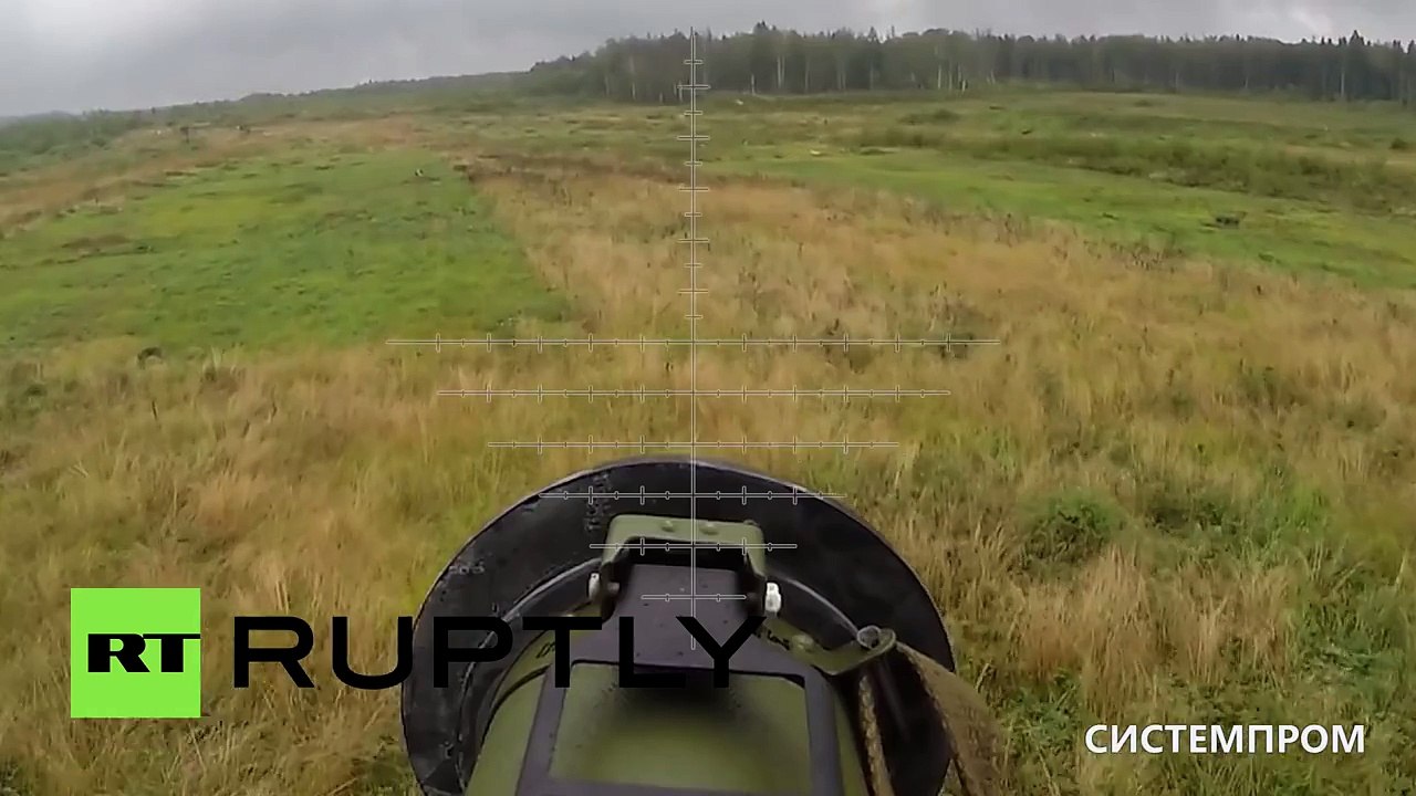 Russian combat drone footage: Military anti-tank multicopter in action