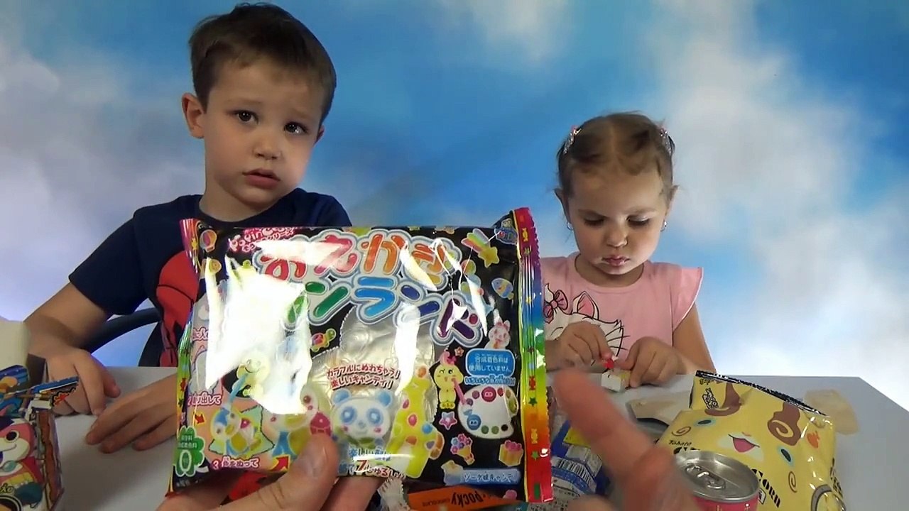 Посылка с японскими сладостями распаковка от Кати и Макса